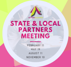 State and Local Partners Meeting ad with dates of meetings