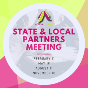 State and Local Partners Meeting ad with dates of meetings