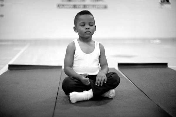 child-meditates