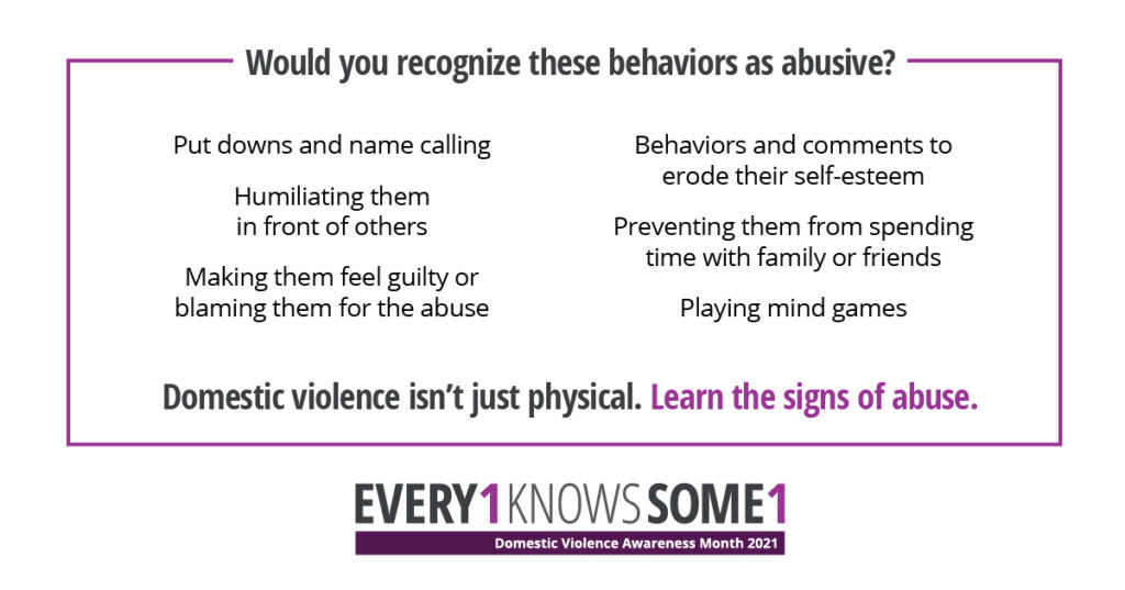 Every1KnowsSome1 National Campaign to Raise Awareness about Domestic